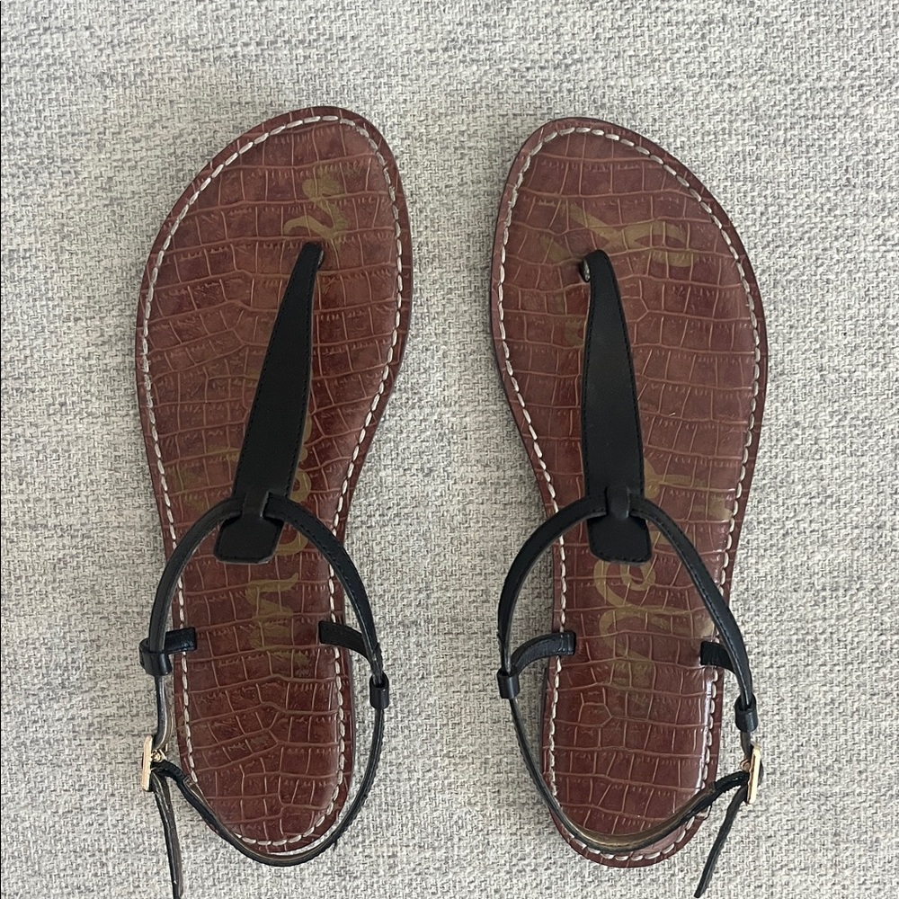 Sam Edelman Black and Brown Sandals